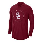 USC Trojans Men's Nike Cardinal SC Interlock Dri-FIT Hooded Long Sleeve T-Shirt